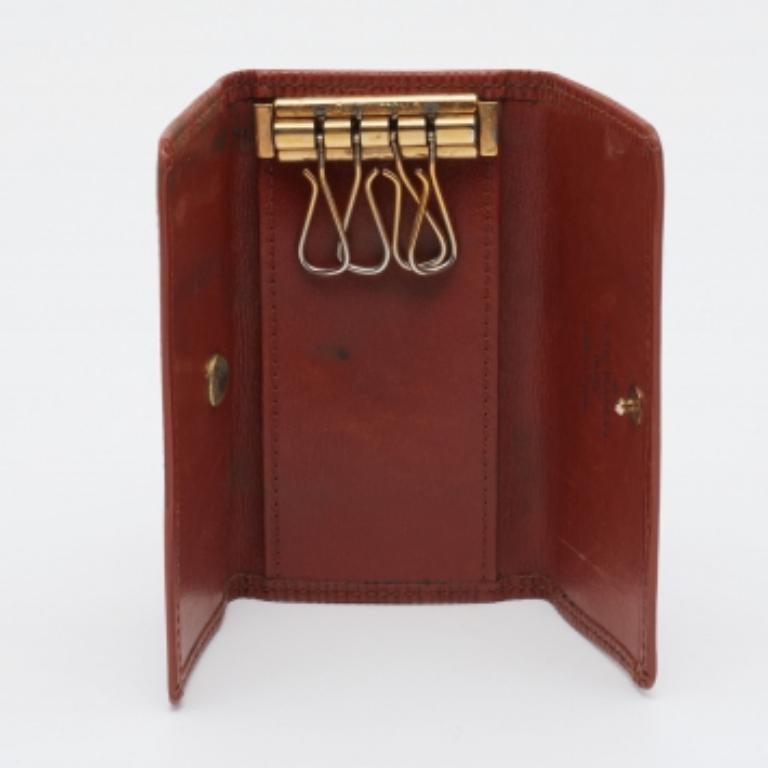 Louis Vuitton Brown Epi Leather 4 Key Holder For Sale 2