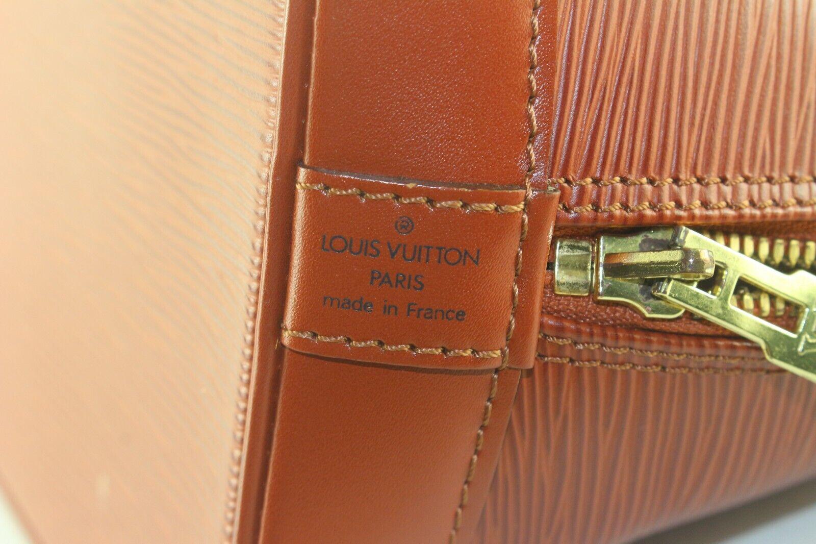 Louis Vuitton Brown Epi Leather Alma Kenyan Fawn Cognac 1LV82K 7