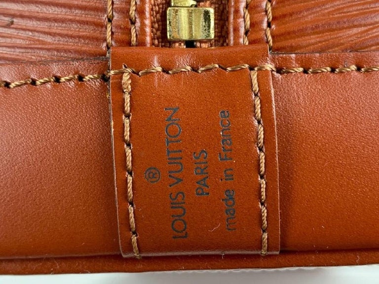 Louis Vuitton Epi Alma PM M52143 Brown Leather Pony-style calfskin  ref.1006800 - Joli Closet
