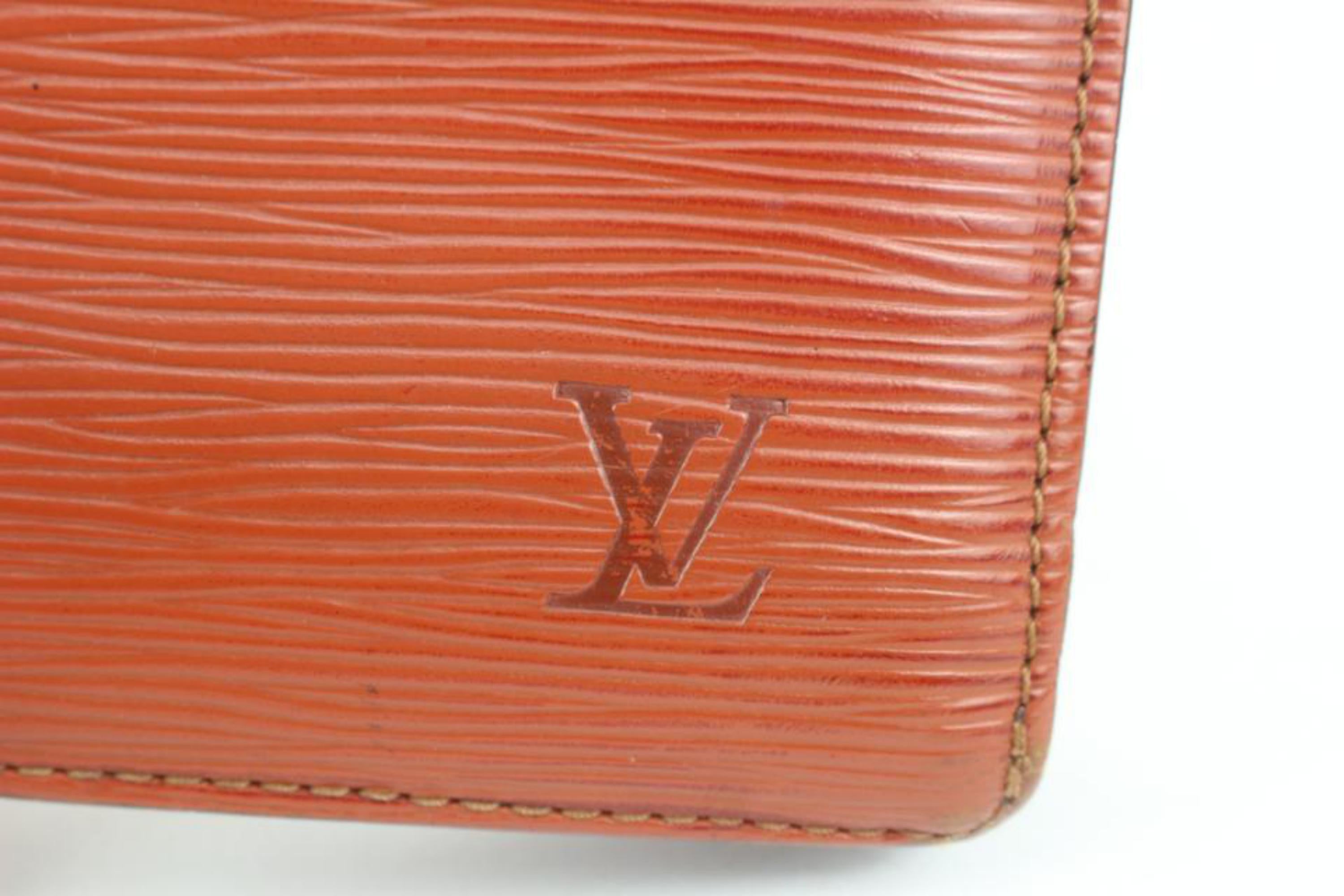 Louis Vuitton Braun Epi Leder Enghien 2way Tasche mit Riemen 9lv1022 Damen im Angebot