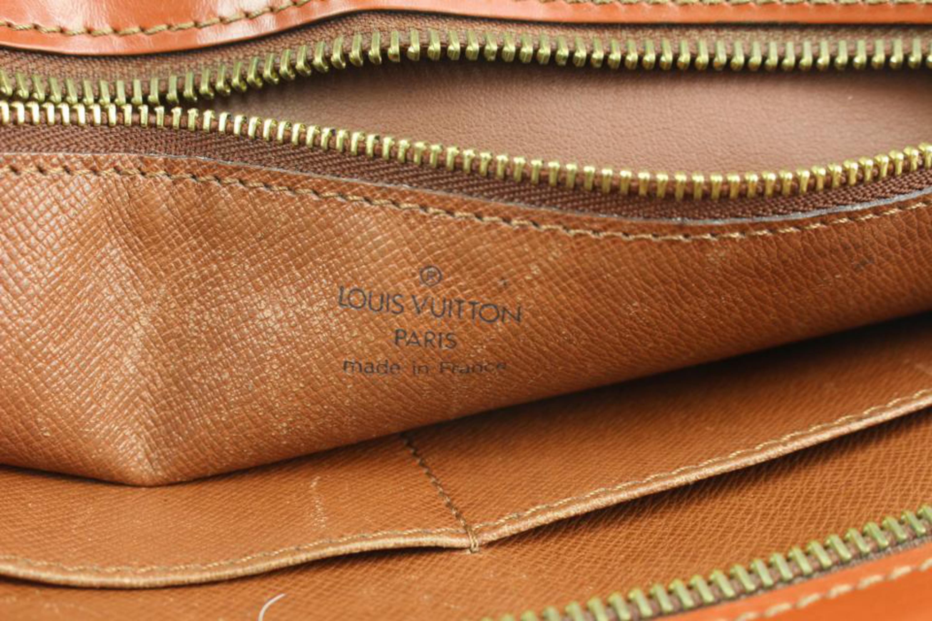 Louis Vuitton Braun Epi Leder Enghien 2way Tasche mit Riemen 9lv1022 im Angebot 4