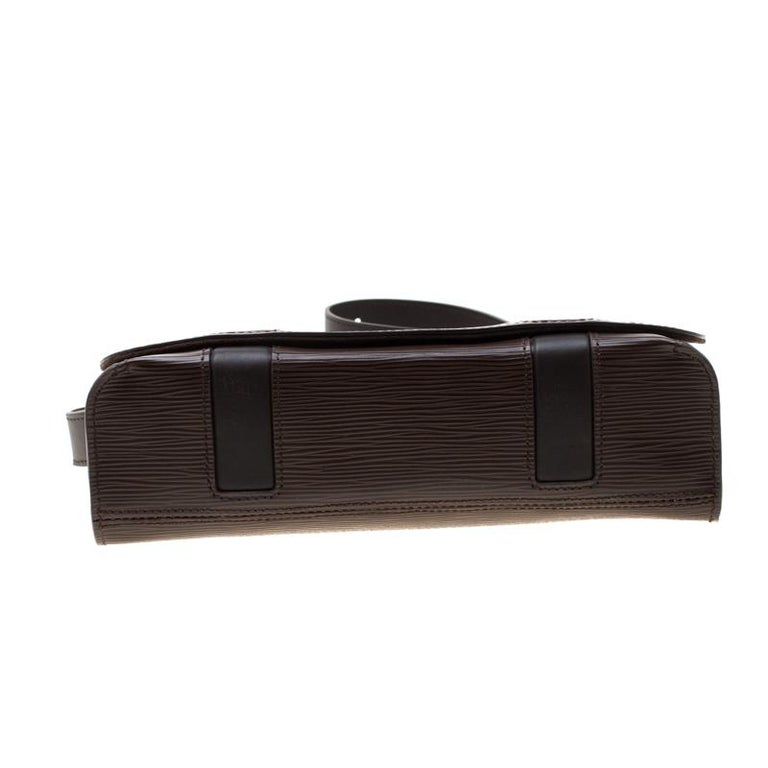 Louis Vuitton Brown Epi Leather Harrington Messenger Bag For Sale at 1stdibs