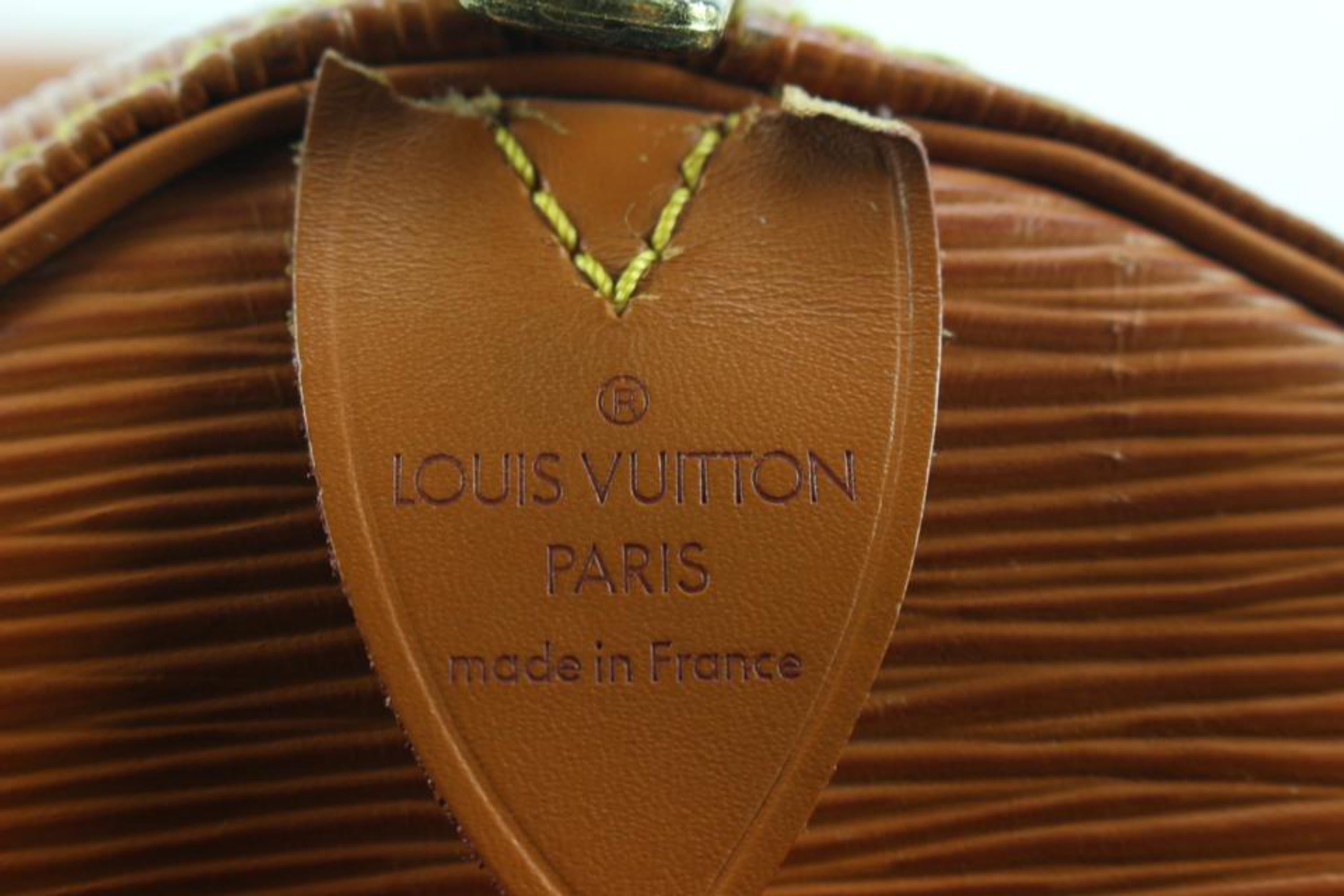 Louis Vuitton Brown Epi Leather Keepall 50 Duffle Bag 35lv223s 5
