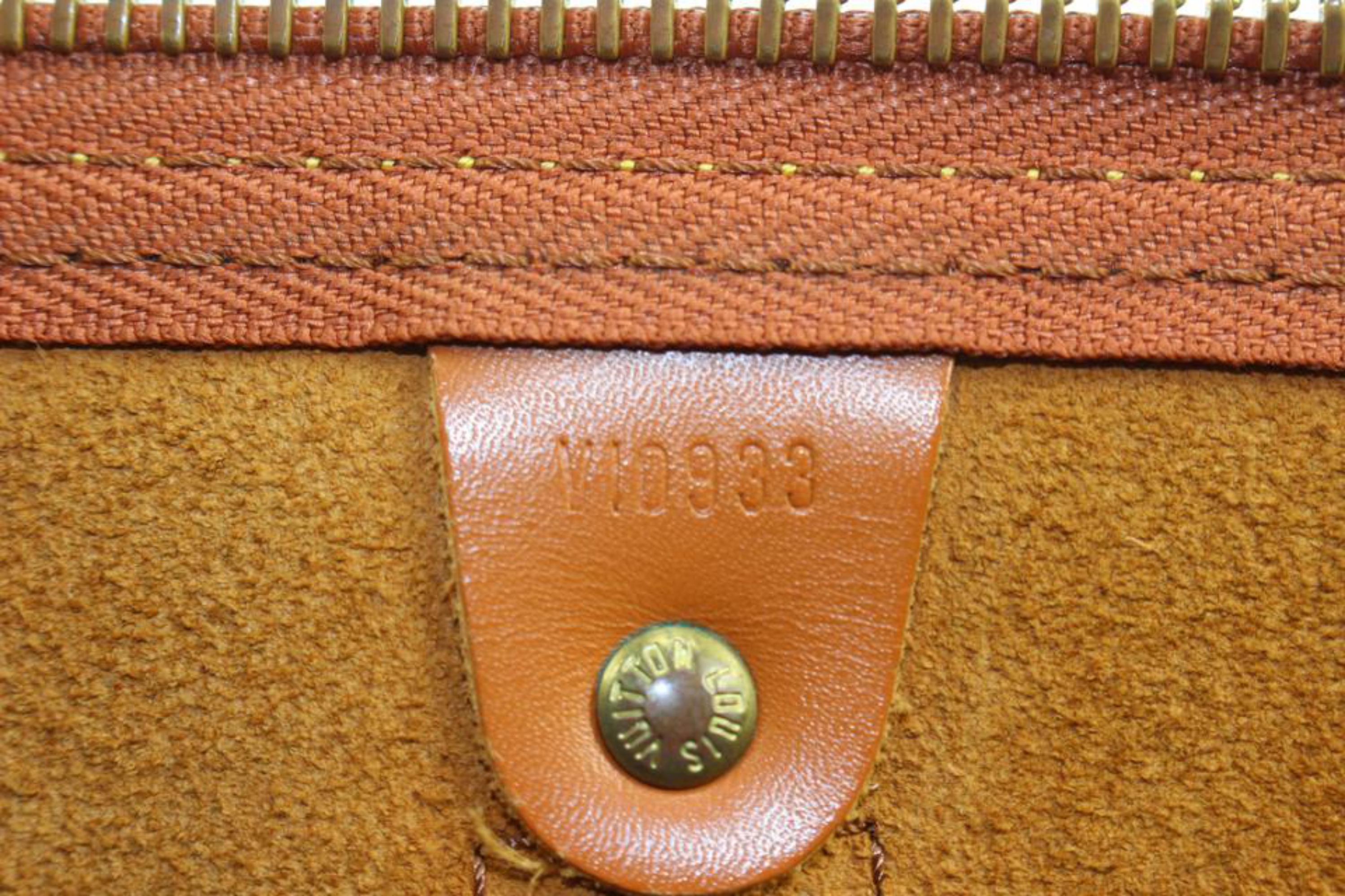 Louis Vuitton Brown Epi Leather Keepall 50 Duffle Bag 35lv223s 4