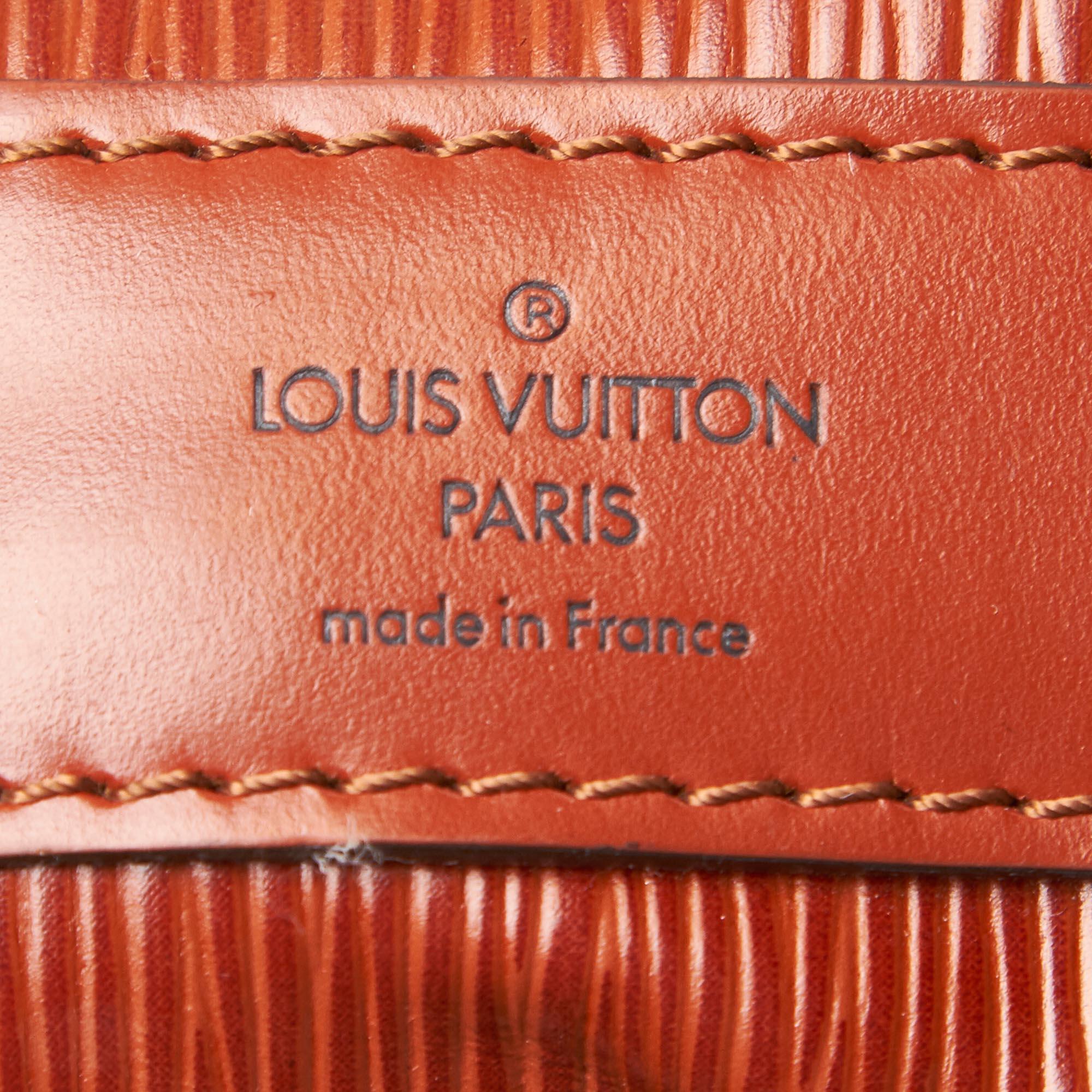 Louis Vuitton Brown Epi Leather Leather Epi Sac dEpaule France For Sale 2