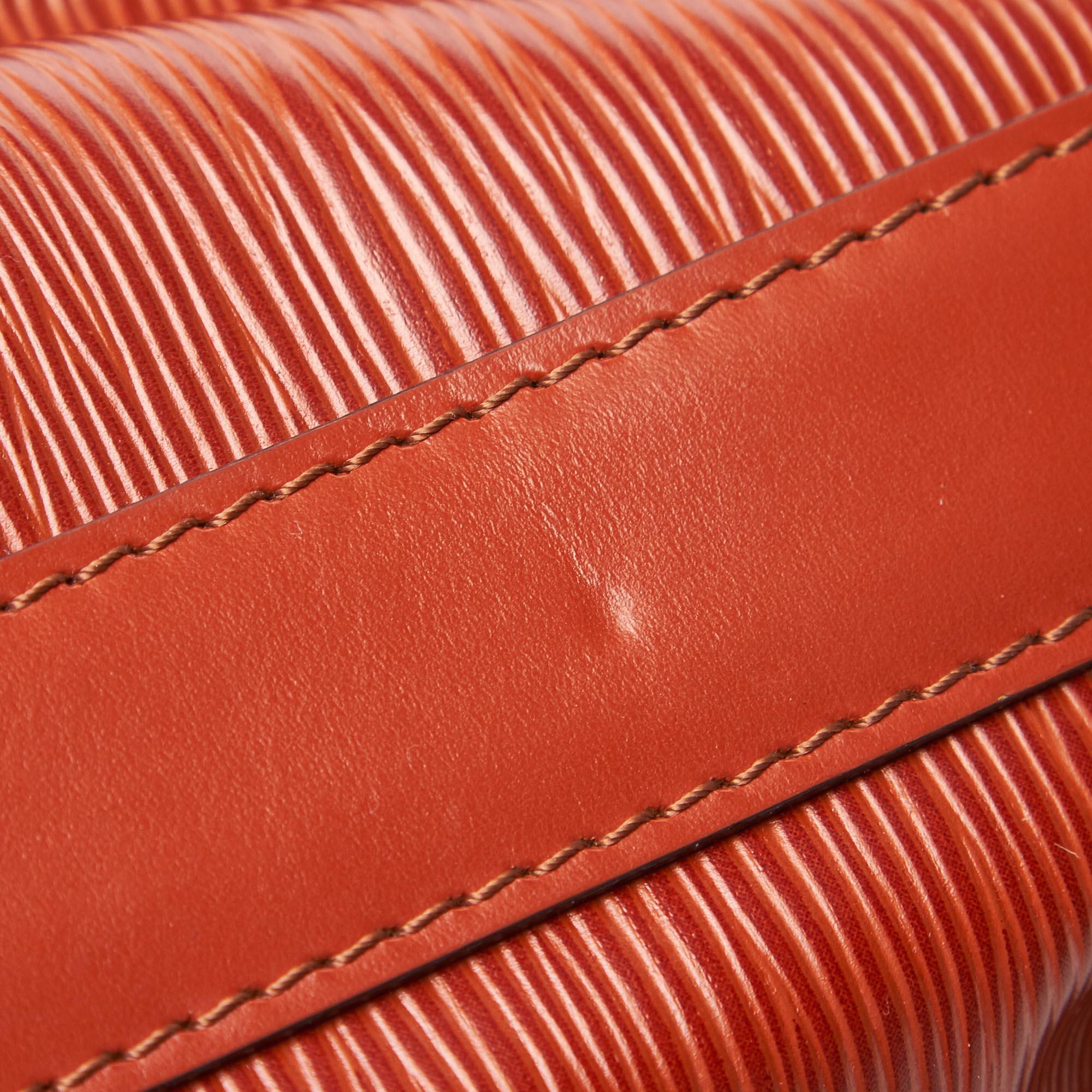 Louis Vuitton Brown Epi Leather Leather Epi Sac dEpaule France For Sale 4