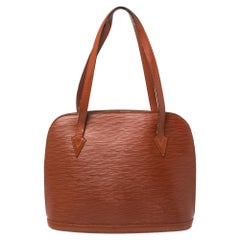 Louis Vuitton Brown Epi Leather Lussac Bag