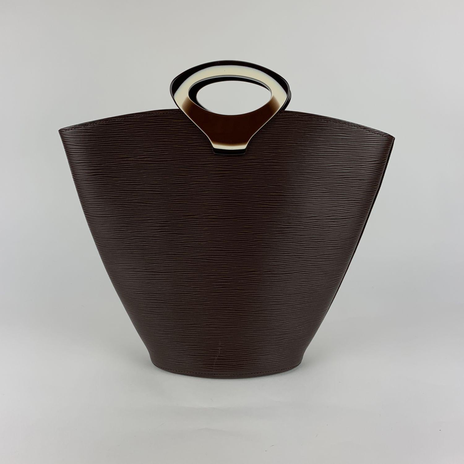 Women's Louis Vuitton Brown Epi Leather Noctambule Tote Bag Handbag