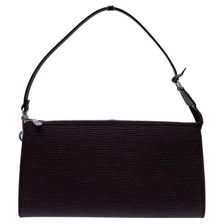 Louis Vuitton Brown Epi Leather Pochette Accessoires 24 Shoulder Bag ...