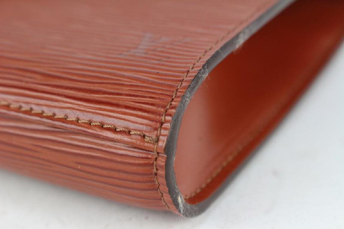 Louis Vuitton Brown Epi Leather Pochette Art Deco Envelope Clutch Bag 48lvs723 4
