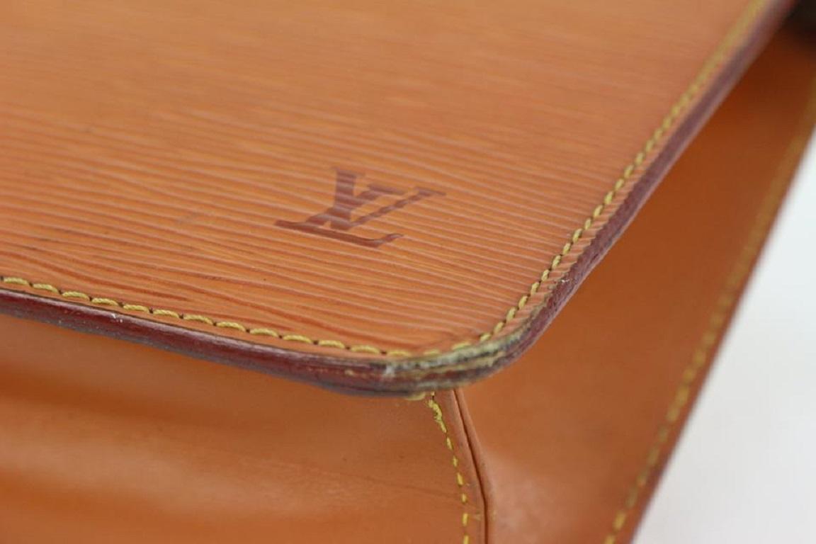 Louis Vuitton Brown Epi Leather Pochette Homme Clutch Bag 47lvs723 For Sale 5