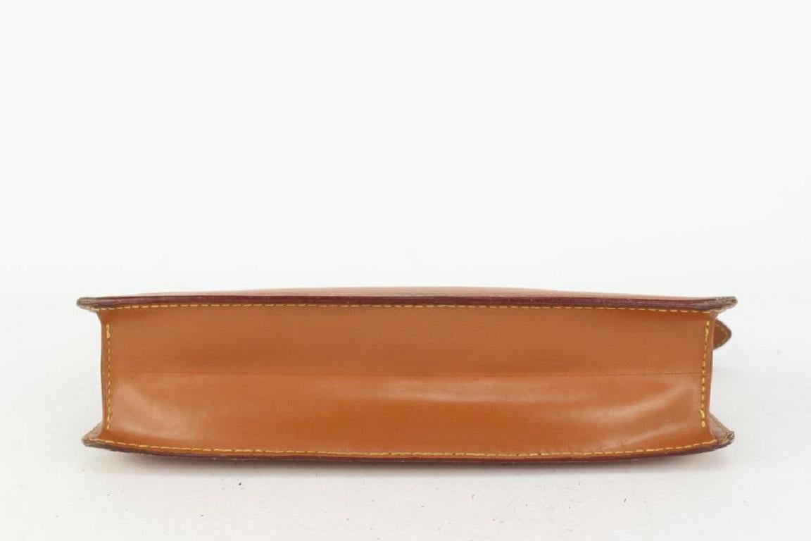 Louis Vuitton Brown Epi Leather Pochette Homme Clutch Bag 47lvs723 For Sale 3