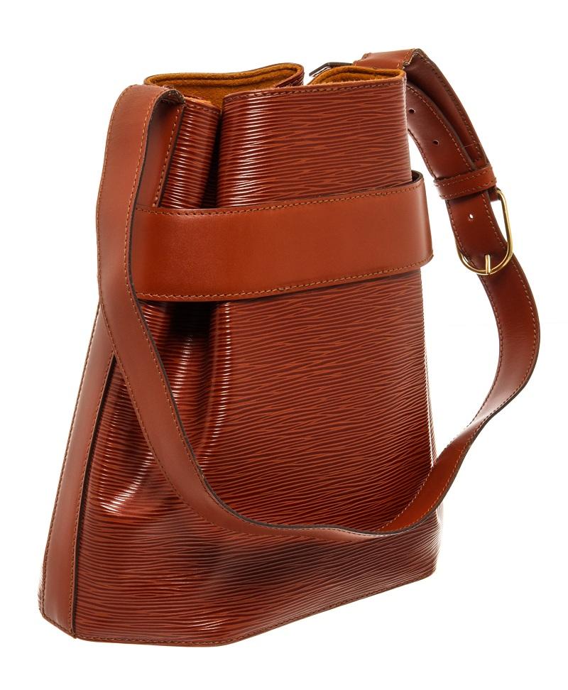 Women's Louis Vuitton Brown Epi Leather Sac D'epaule
