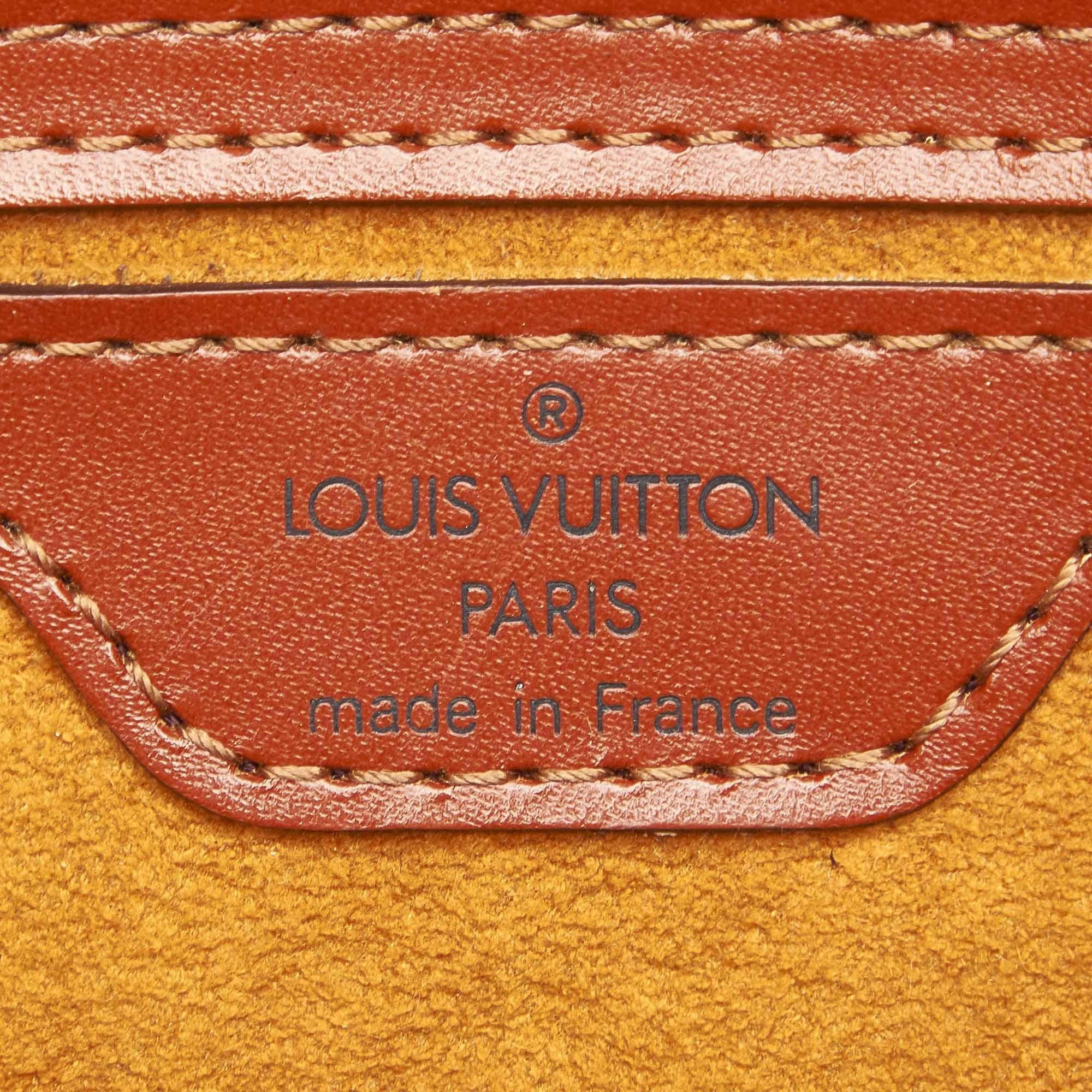 Louis Vuitton Brown Epi Leather Saint Jacques Shoulder Bag In Excellent Condition In PARIS, FR