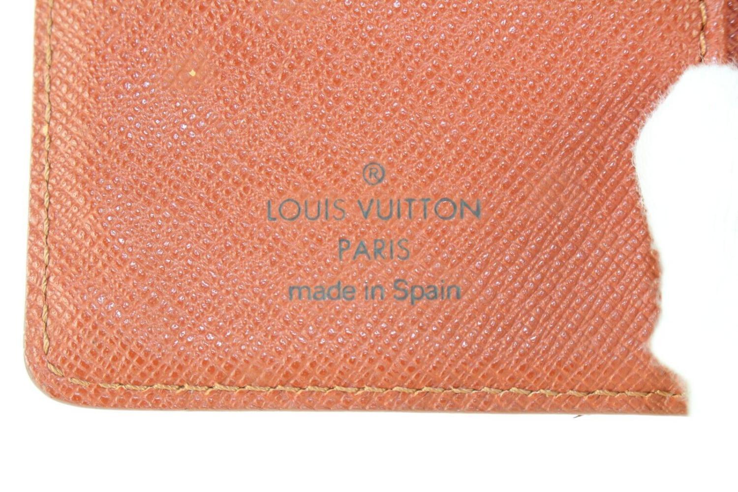 Women's or Men's Louis Vuitton Brown Epi Leather Small Ring Agenda PM 2LVJ1103 For Sale