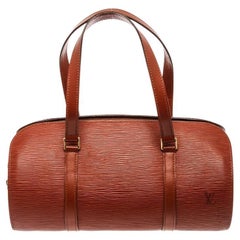 Louis Vuitton Brown Epi Leather Soufflot Shoulder Bag