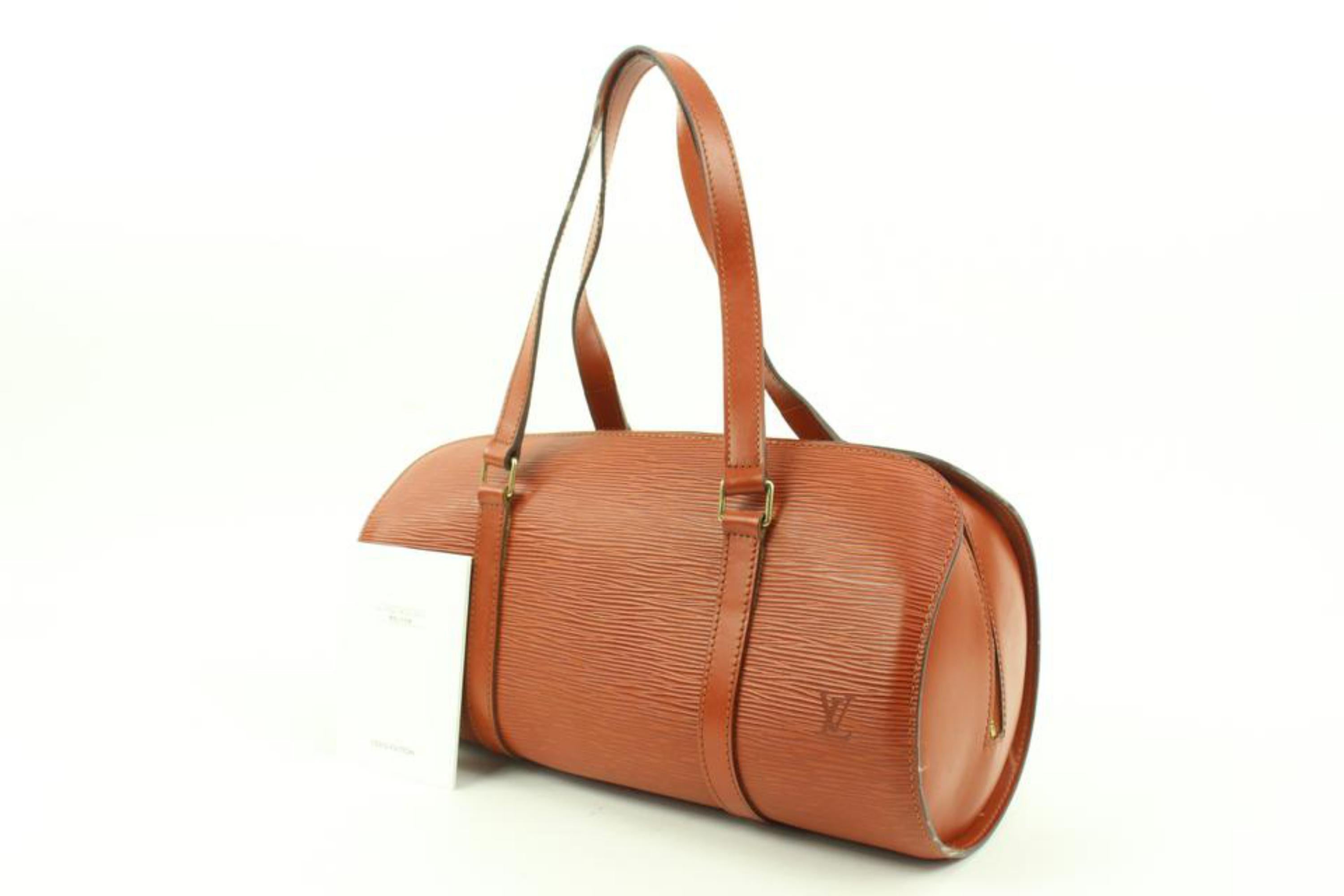 Louis Vuitton Brown Epi Leather Soufflot Shoulder Bag Papillon 1L44V
Date Code/Serial Number: MI0947
Made In: France
Measurements: Length:  12