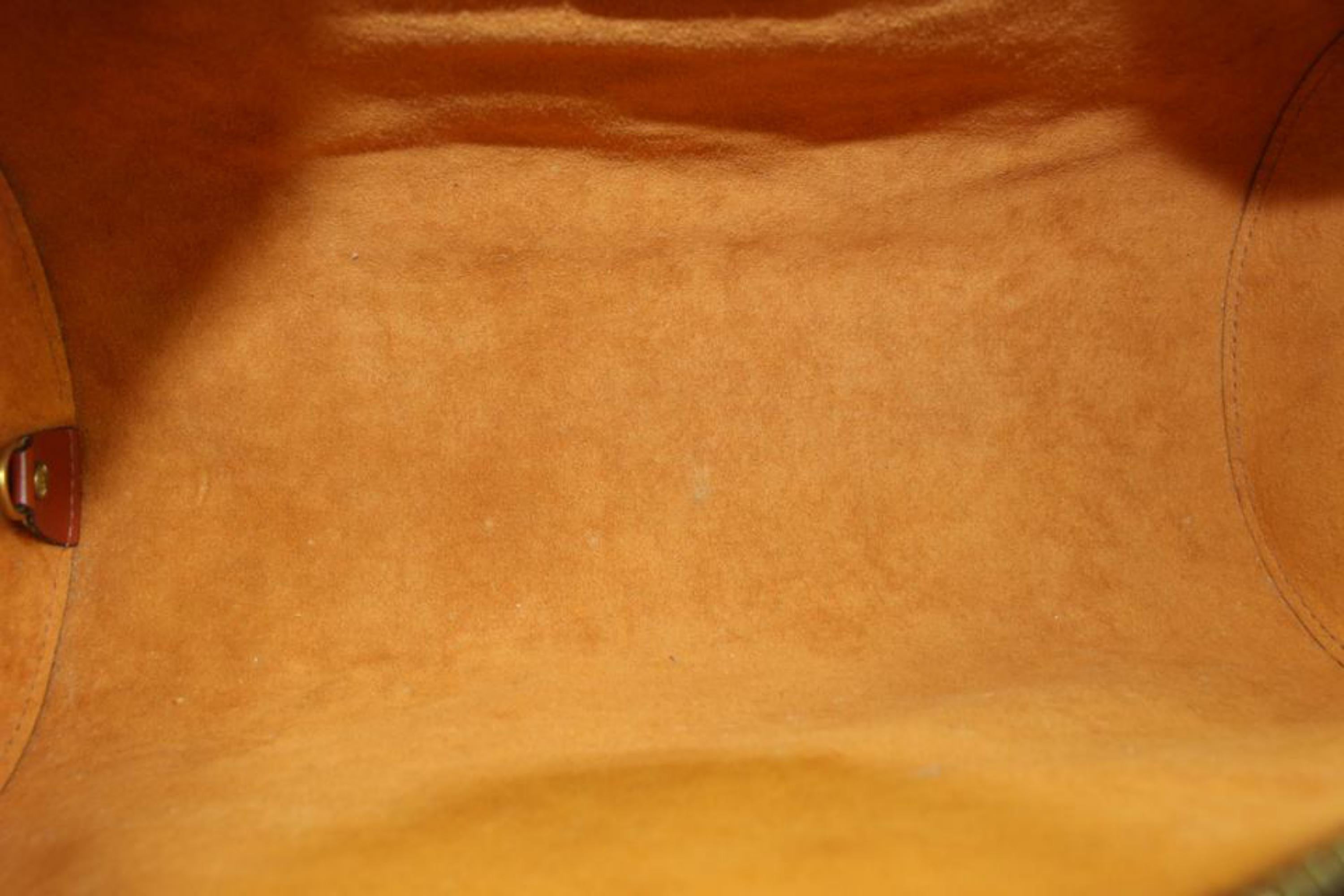 Women's Louis Vuitton Brown Epi Leather Soufflot Shoulder Bag Papillon 1L44V For Sale