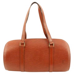 Louis Vuitton Brown Epi Leather Soufflot Shoulder Bag Papillon 1L44V