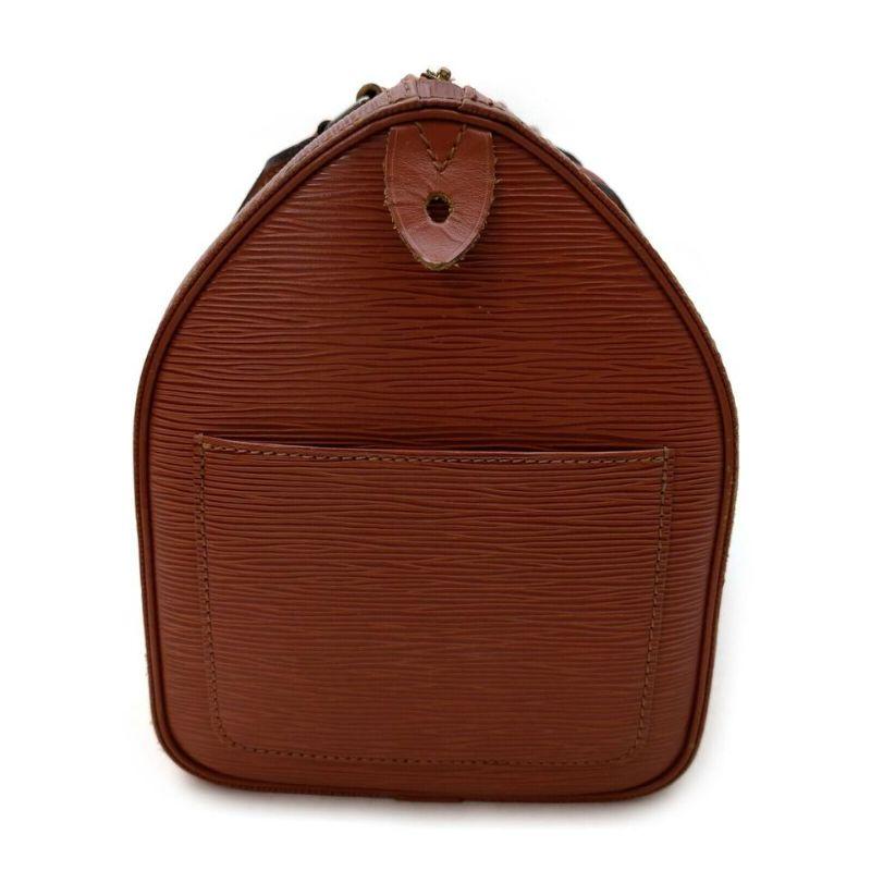 Louis Vuitton Brown Epi Leather Speedy 30 Boston Bag 863226 7