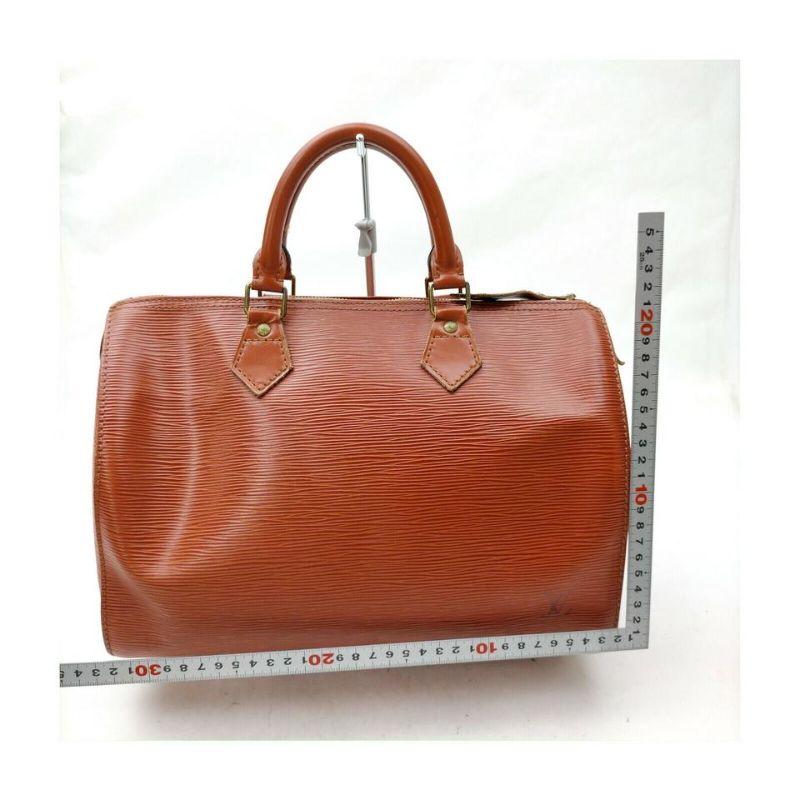 Louis Vuitton Brown Epi Leather Speedy 30 Boston Bag 863226 5