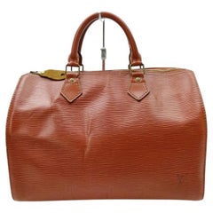 Vintage Louis Vuitton Brown Epi Leather Speedy 30 Boston Bag 863226