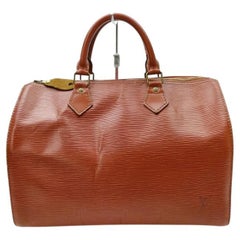Louis Vuitton Brown Epi Leather Speedy 30 Boston Bag 863226