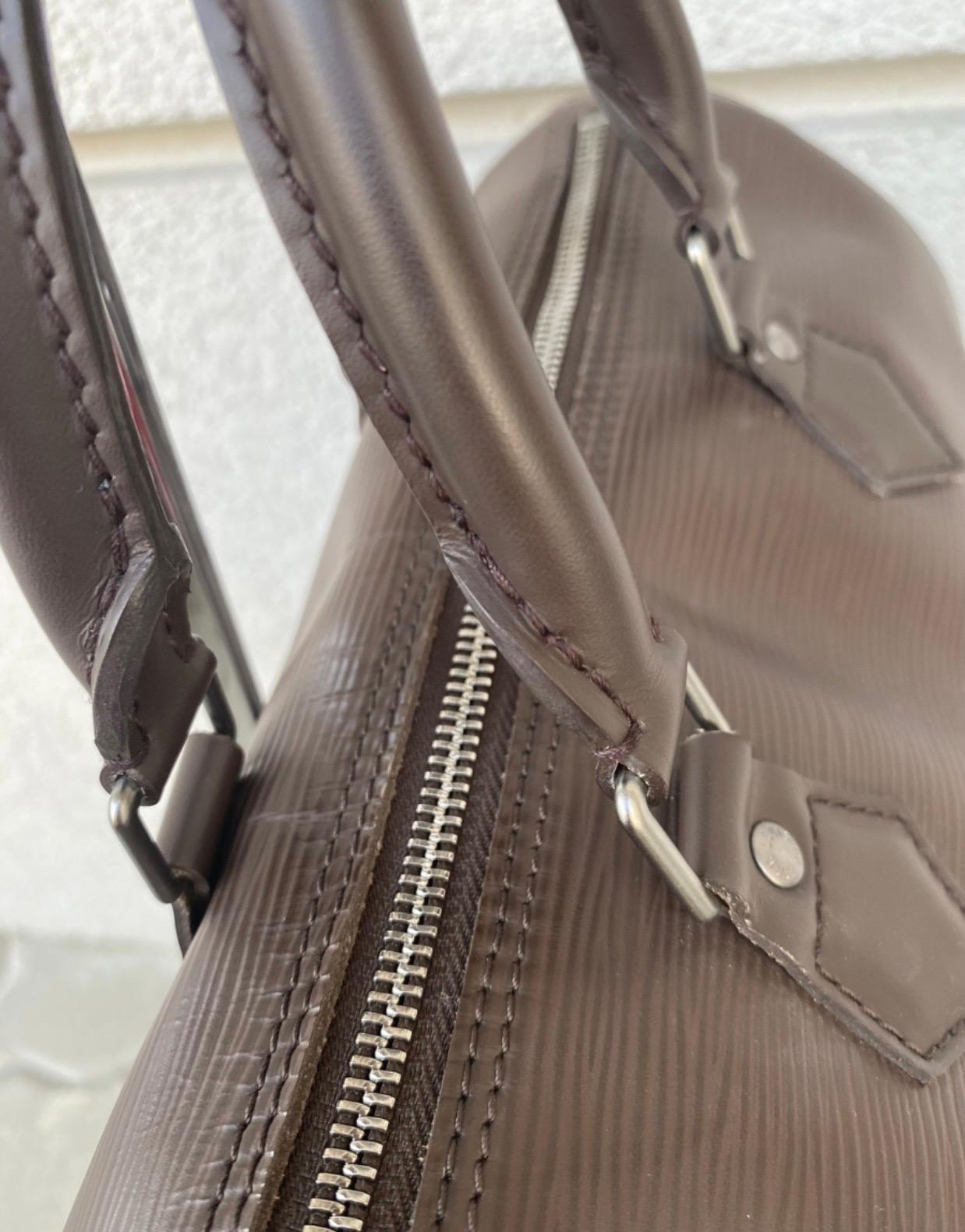 Louis Vuitton brown epi leather Speedy Bag In Excellent Condition In Carnate, IT