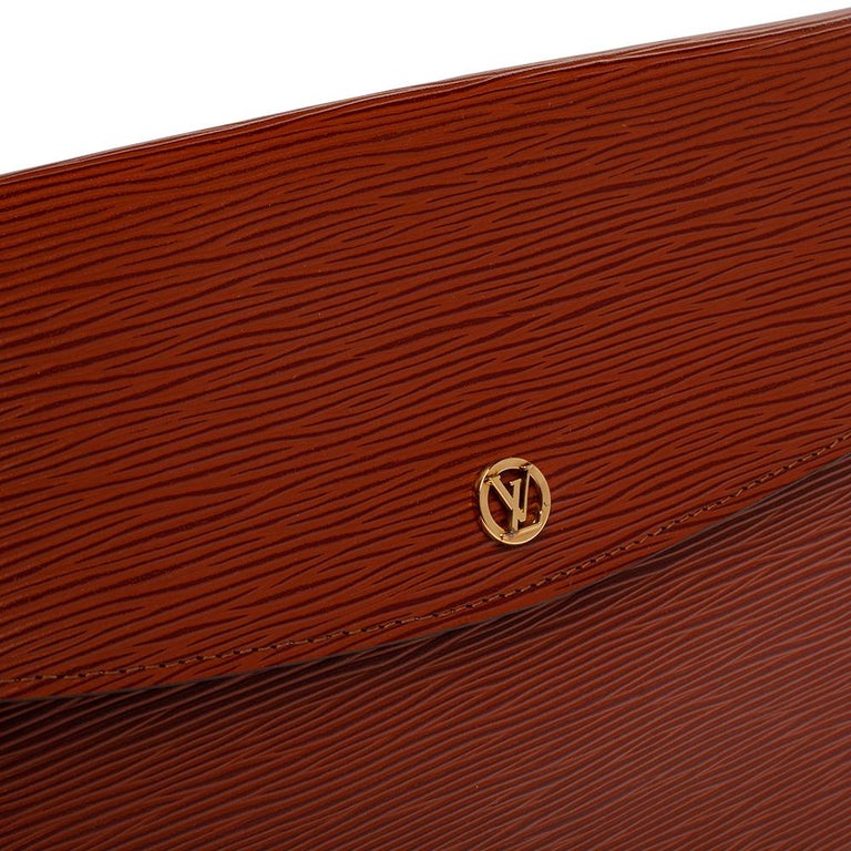 Louis Vuitton Brown Epi Leather Vintage Montaigne Clutch
