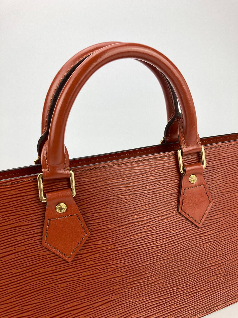 Louis Vuitton Brown Epi Sac Triangle Bag For Sale 3