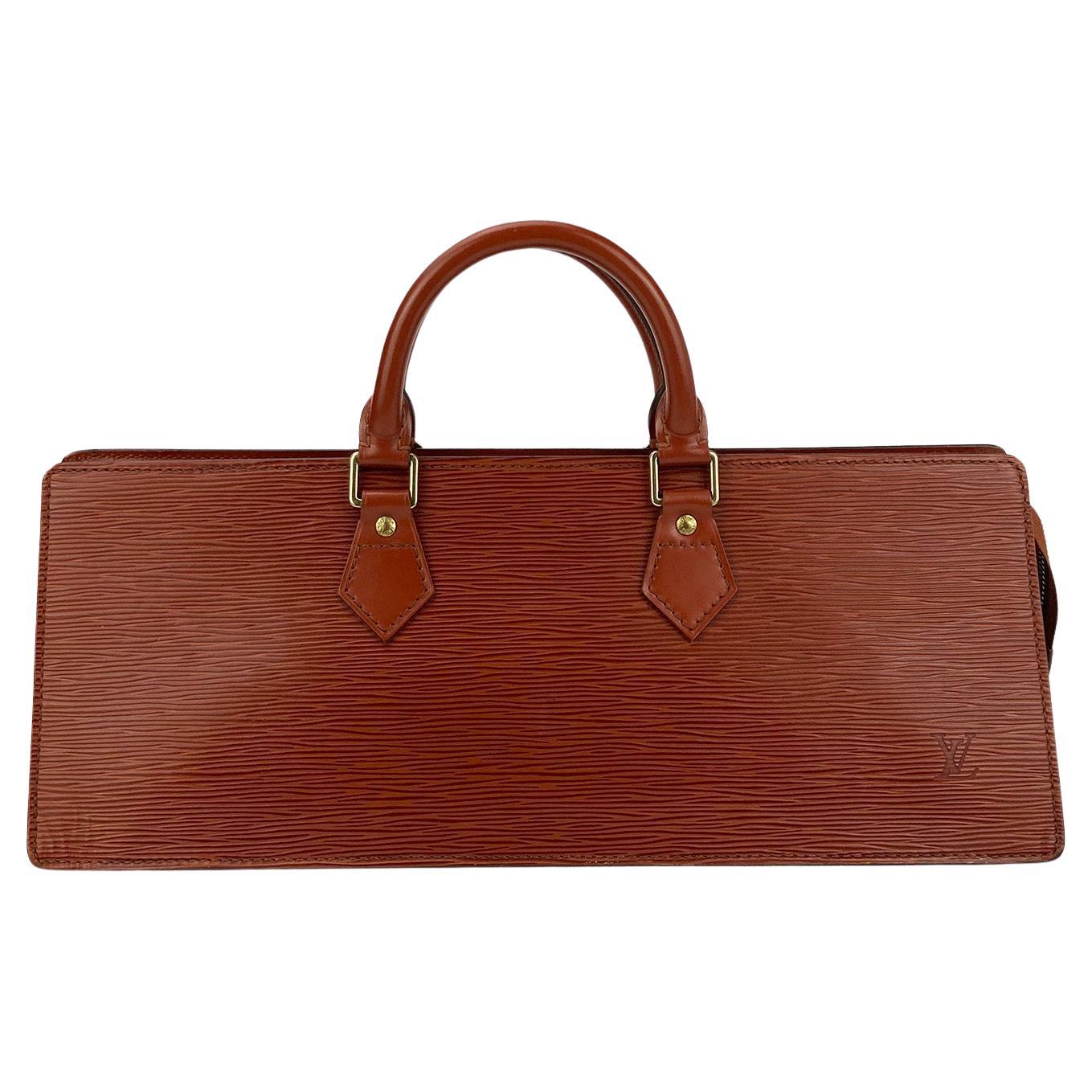 Louis Vuitton Brown Epi Sac Triangle Bag For Sale