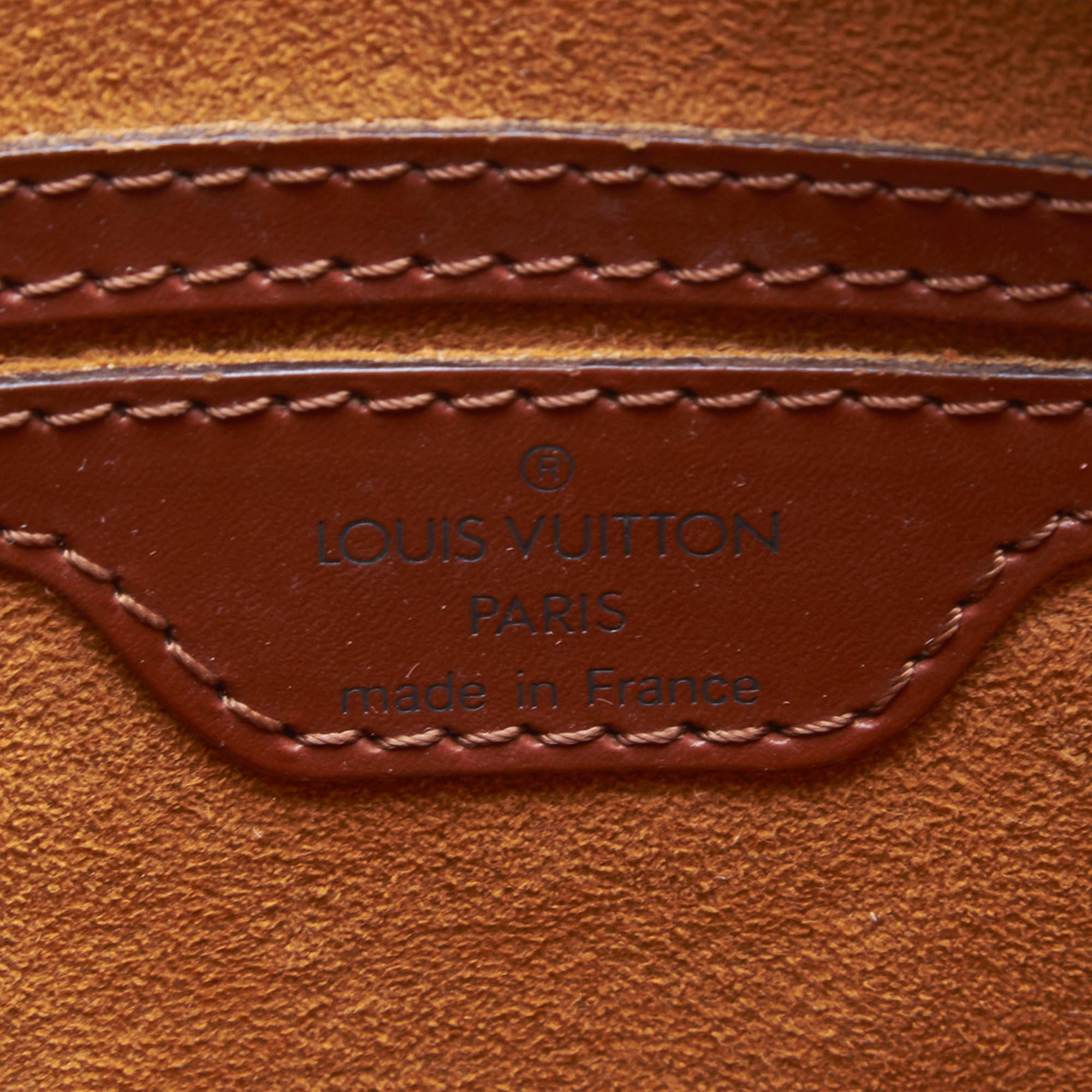 Louis Vuitton Brown Epi Saint Jacques For Sale 2