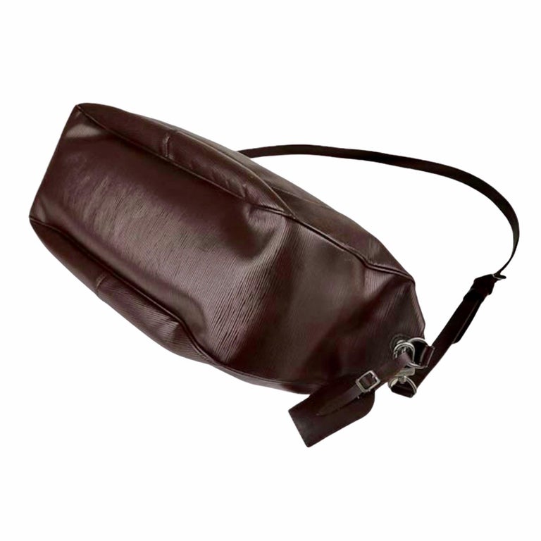 Women's or Men's UNWORN Louis Vuitton Brown Epi Weekender Yoga Sport Bag with Monogram LV Mat Set For Sale