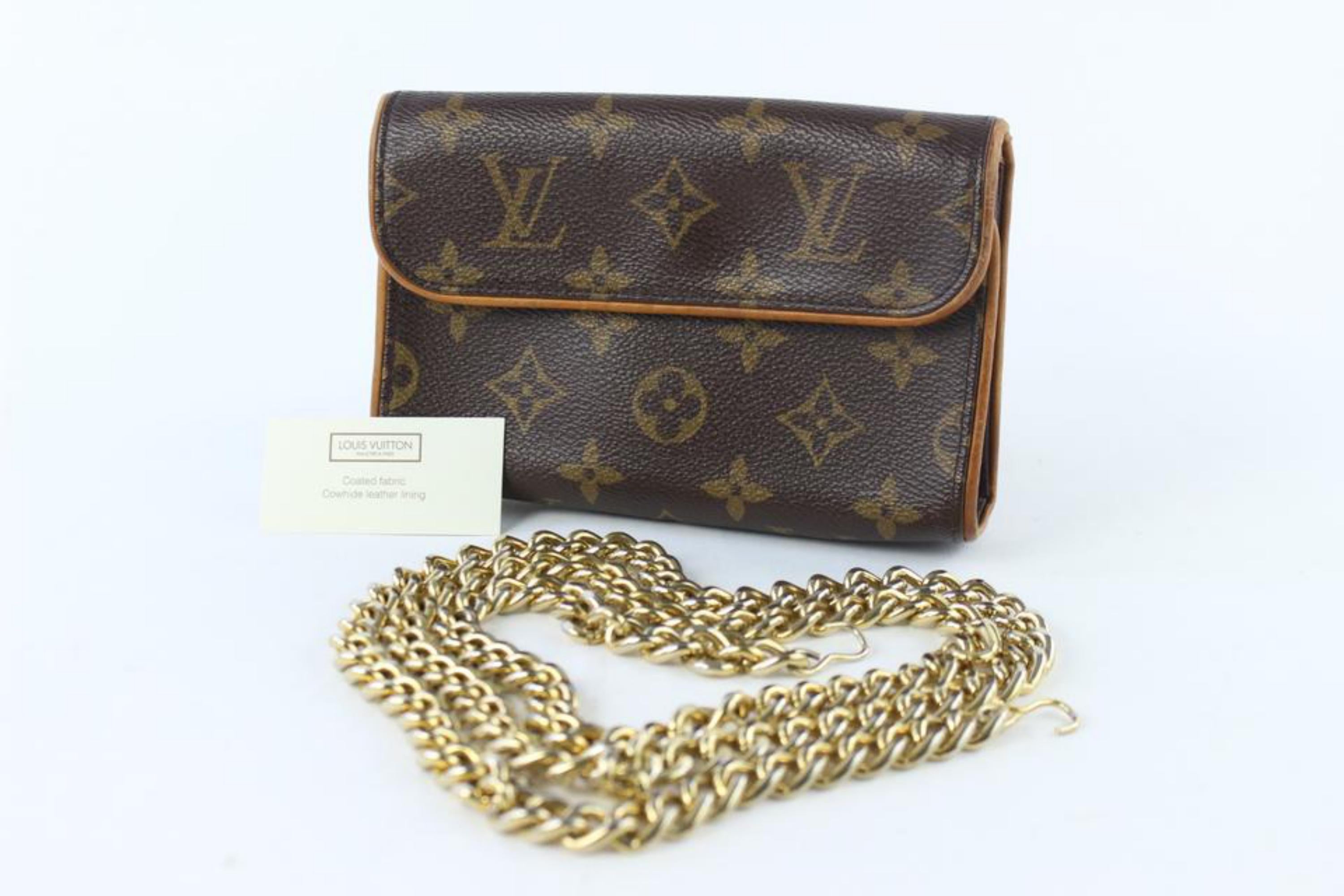Louis Vuitton Monogram Florentine Belt Bag Waist Pouch Fanny Pack 2LVS518K  For Sale at 1stDibs