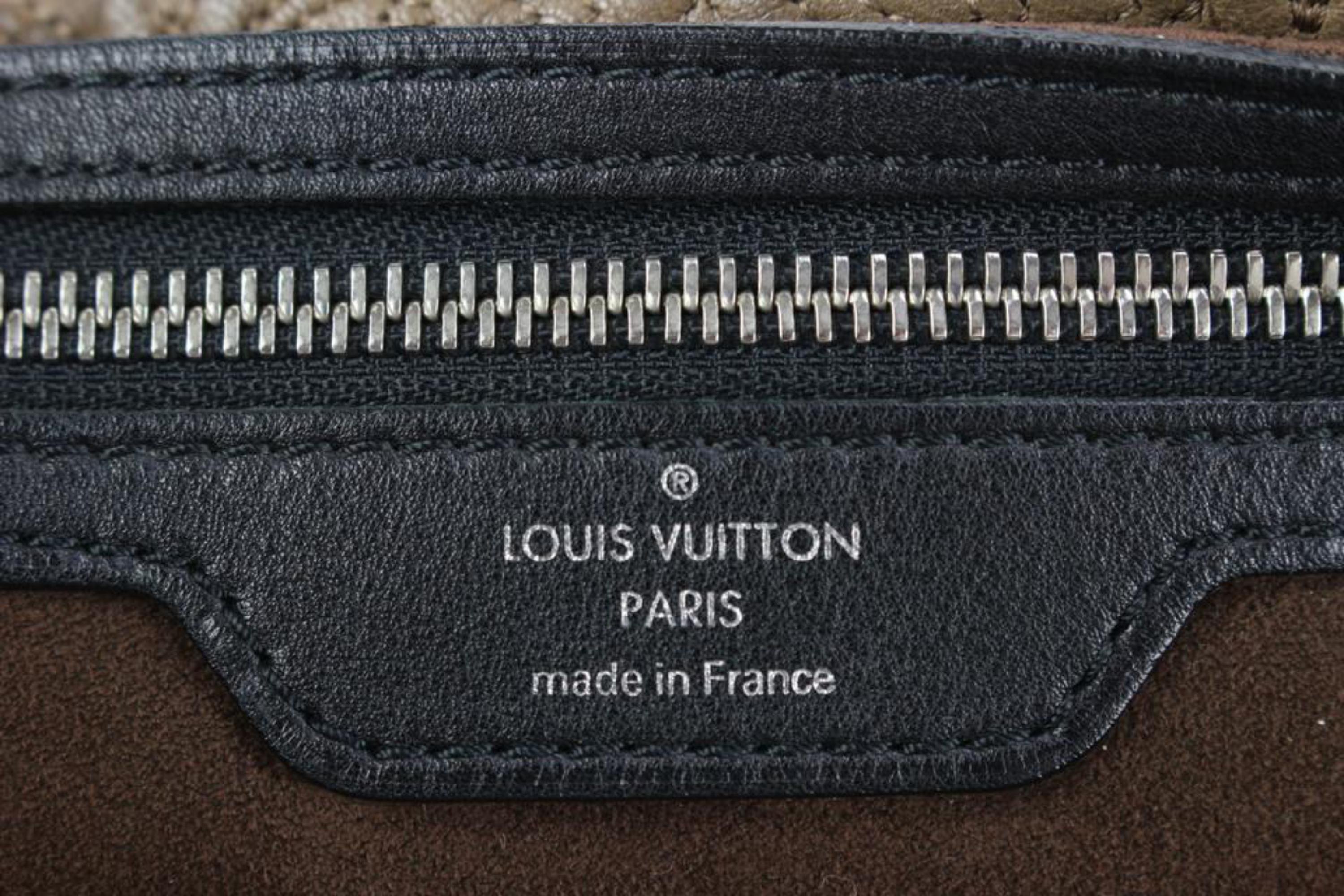 Louis Vuitton Brown Fumee Leather Monogram Antheia Leather Hobo GM Artsy 67lk511 3