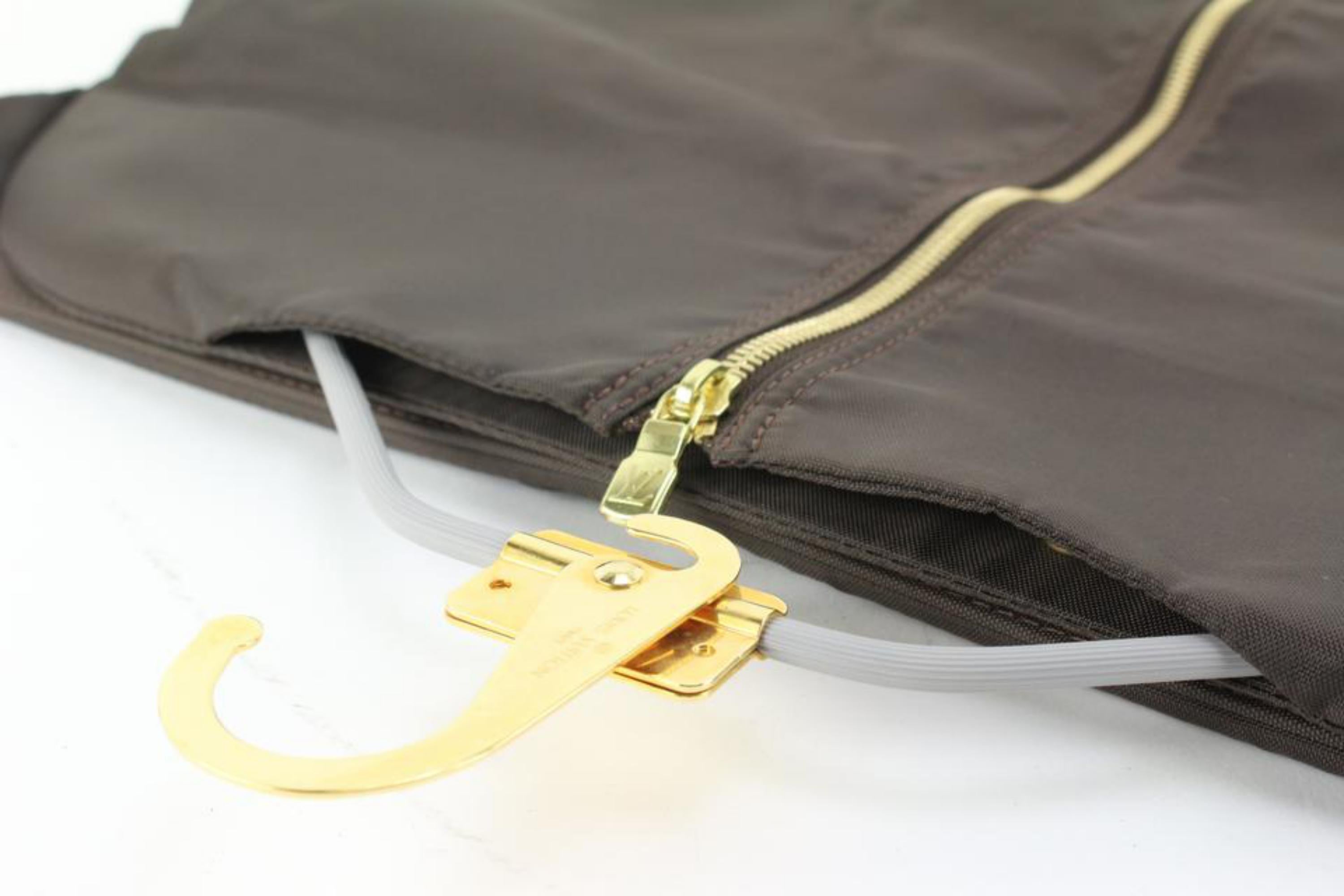 Louis Vuitton Brown Garment Bag with One Hanger 67lk84s 6