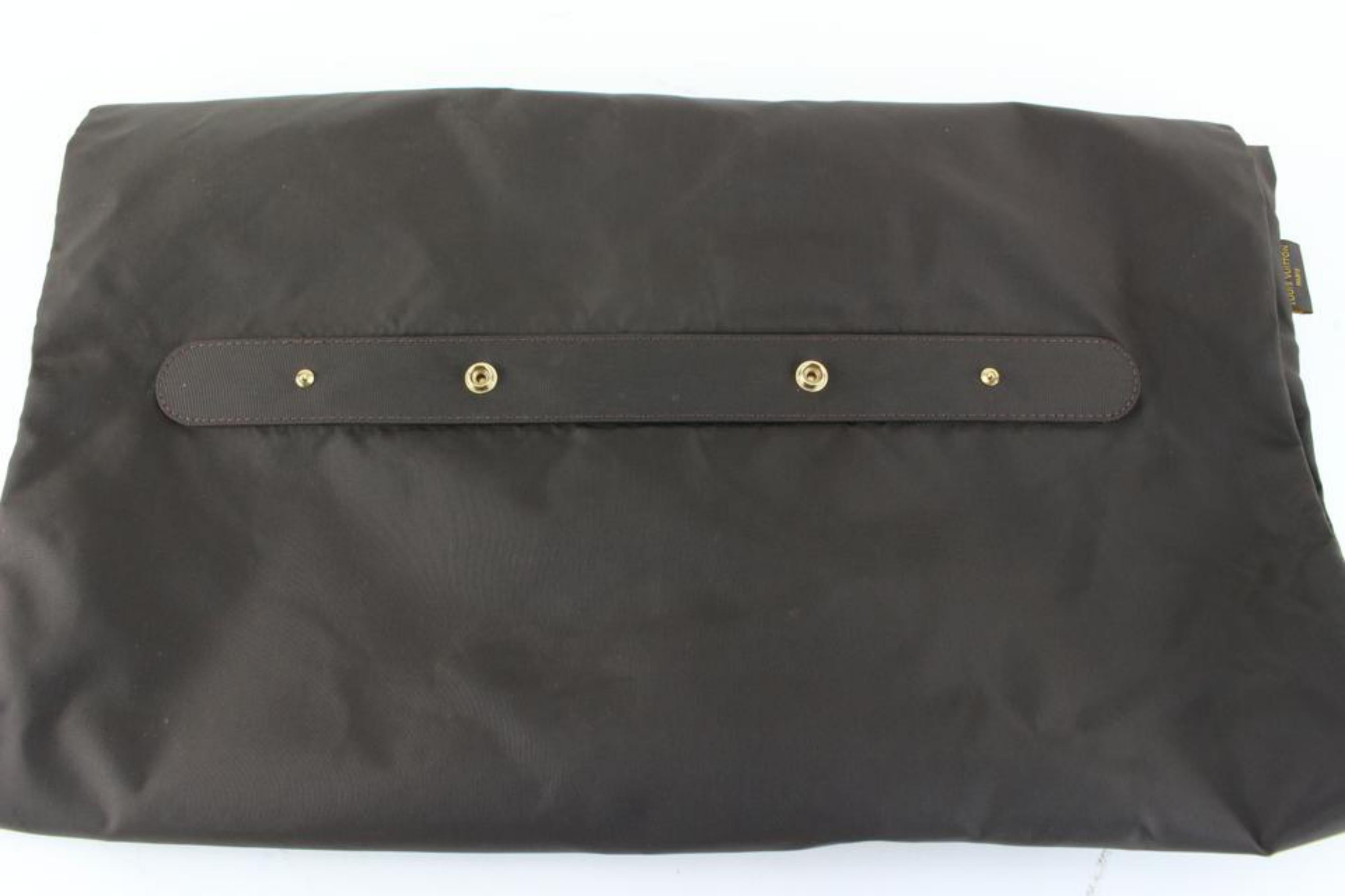 Women's or Men's Louis Vuitton Brown Garment Bag with One Hanger 67lk84s
