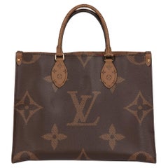 Louis Vuitton Brown Giant Monogram & Monogram Reverse Coated Canvas Onthego MM