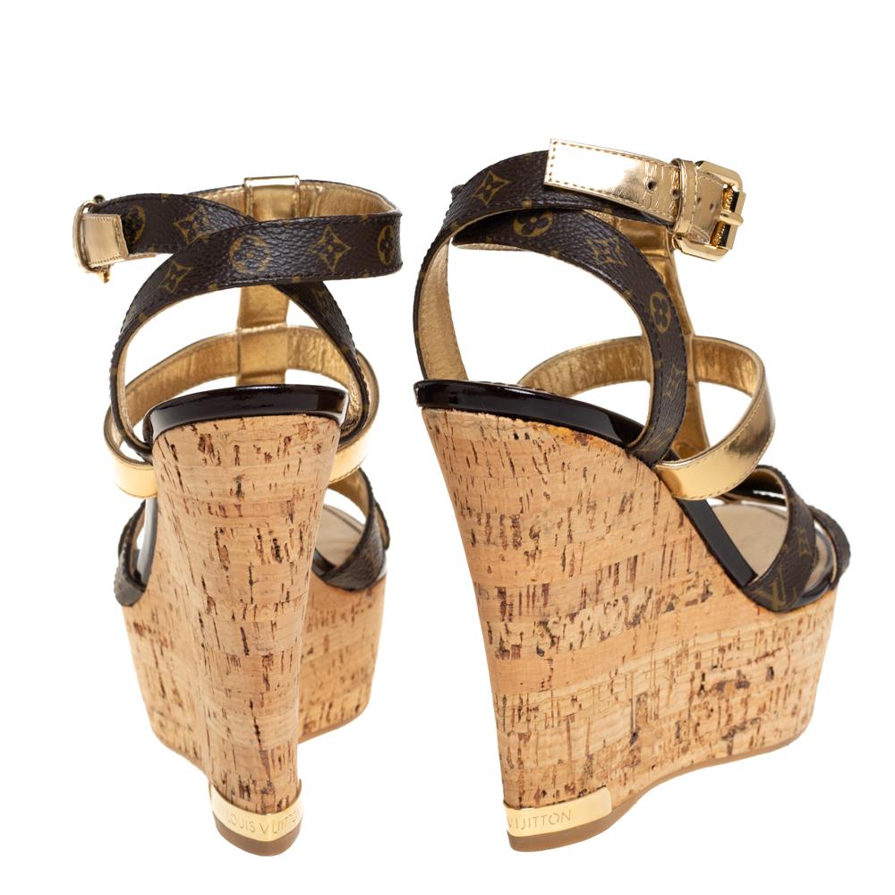 lv wedge sandals