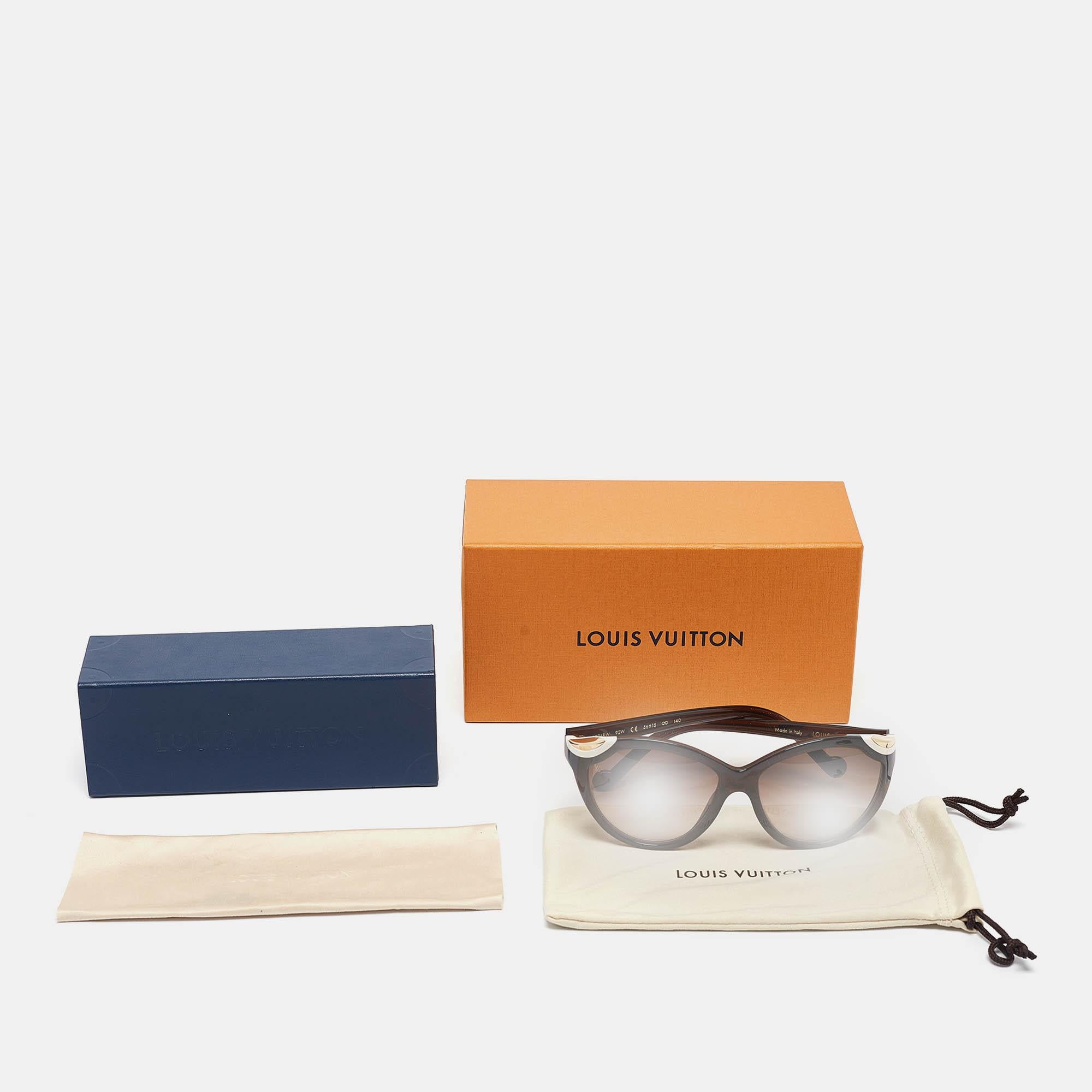 Louis Vuitton Brown Gradient Z0748W Ivy Cat Eye Sunglasses In Good Condition In Dubai, Al Qouz 2