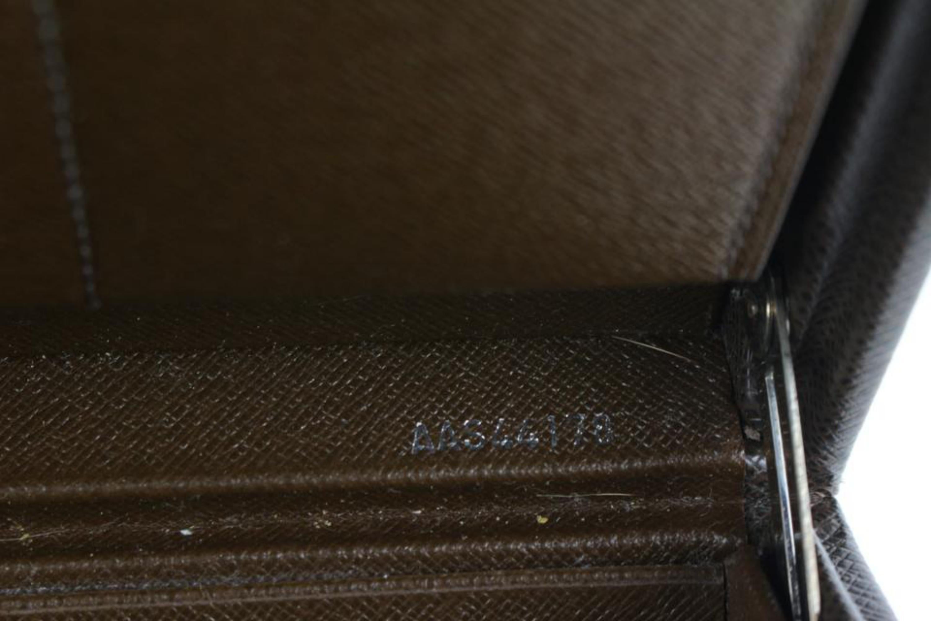 Louis Vuitton Brown Grizzli Taiga Leather President Briefcase Attache14lk616s For Sale 2