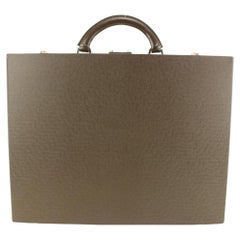 Louis Vuitton - Portefeuille président en cuir marron grizzli Taiga attache 14lk616s