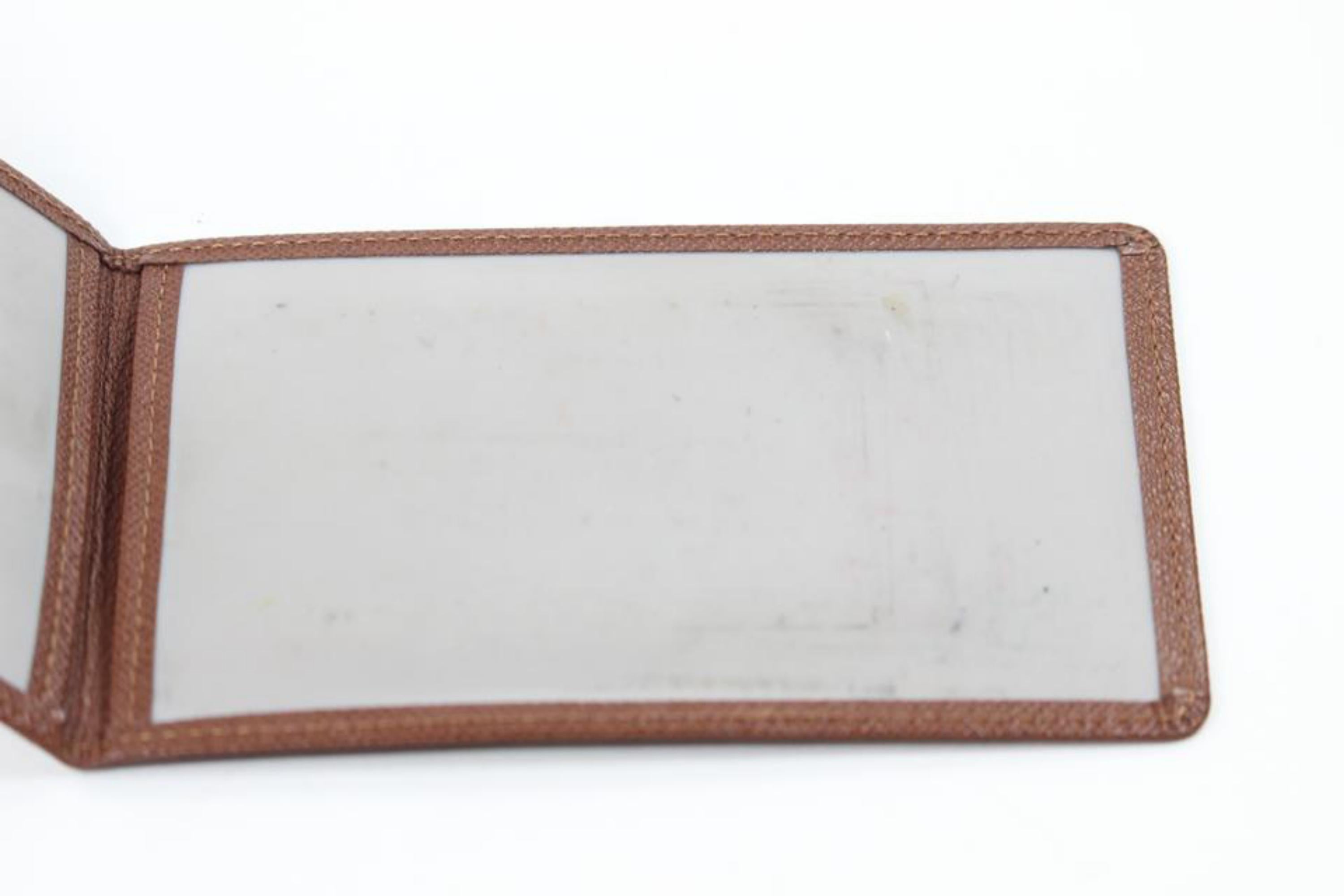 Louis Vuitton Brown ID Holder Card Wallet Insert 1LZ1104 For Sale 5