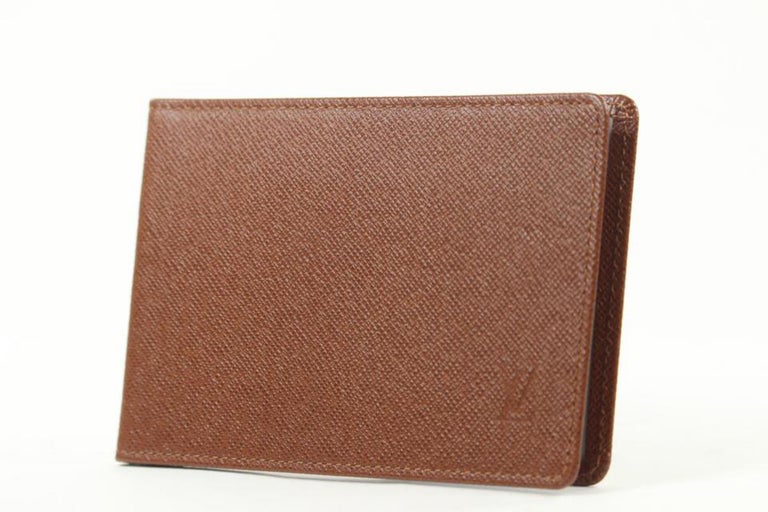 Louis Vuitton Brown ID Holder Card Wallet Insert 1LZ1104 For Sale