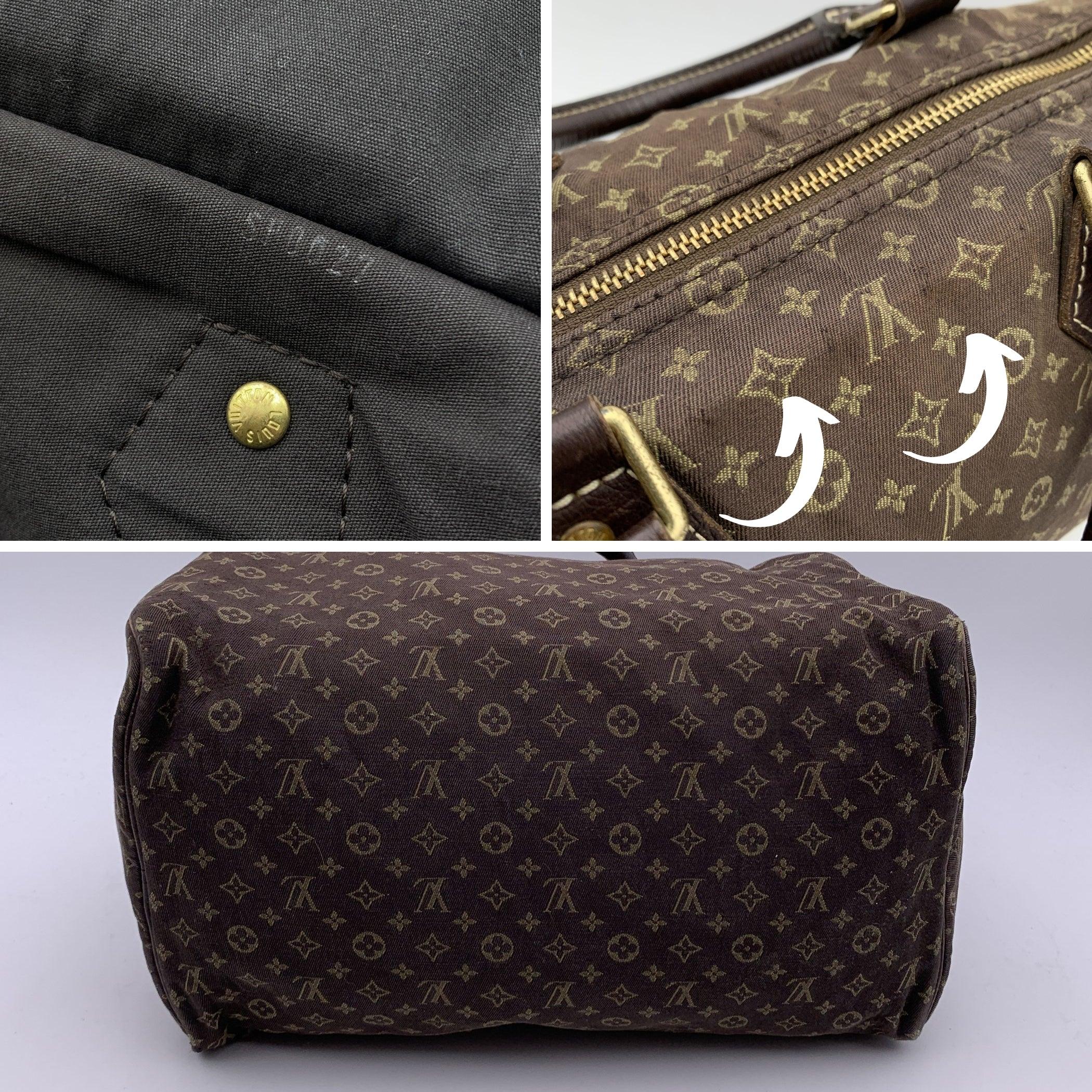 Louis Vuitton Brown Idylle Monogram Mini Lin Canvas Speedy 30 Bag For Sale 1