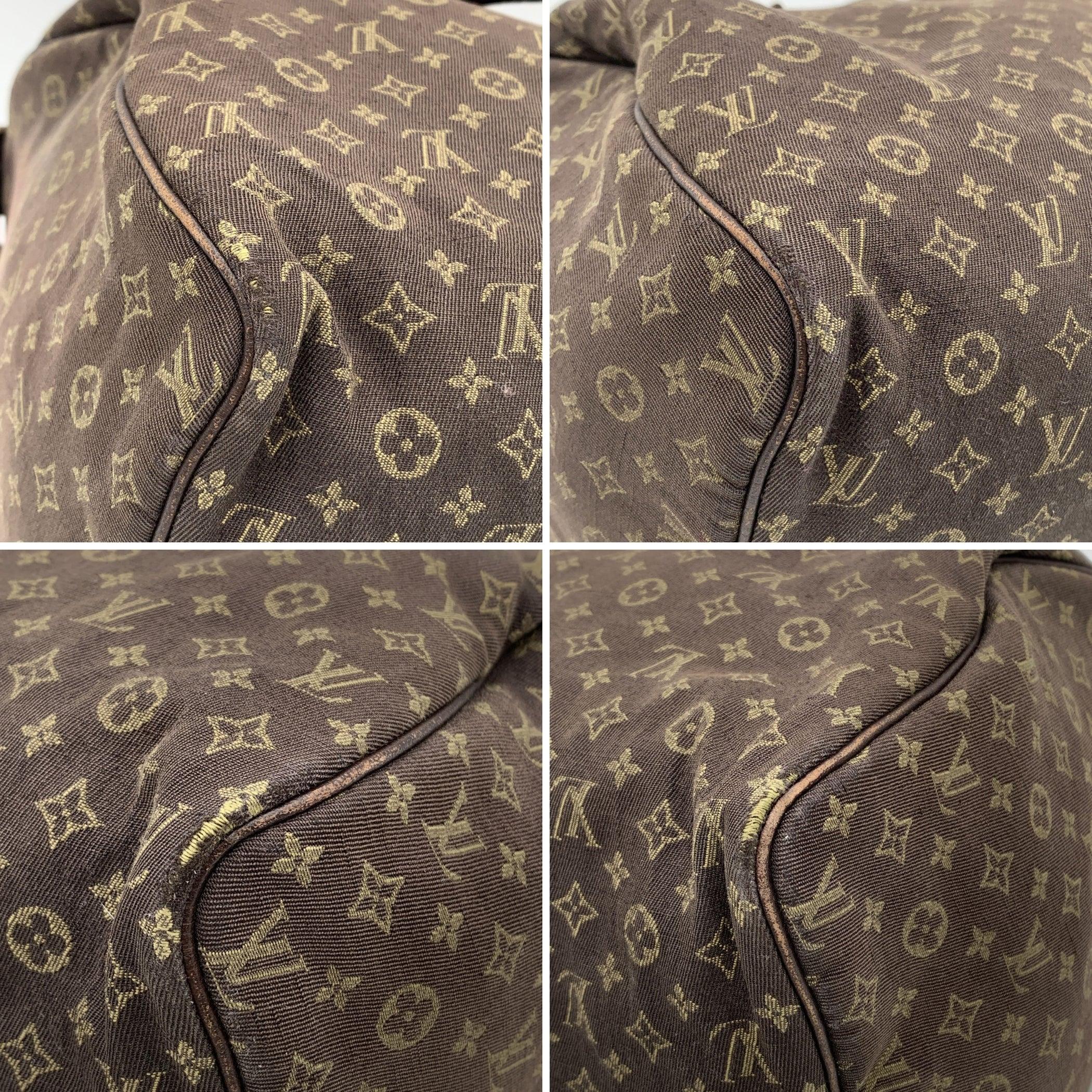 Louis Vuitton Brown Idylle Monogram Mini Lin Canvas Speedy 30 Bag For Sale 2