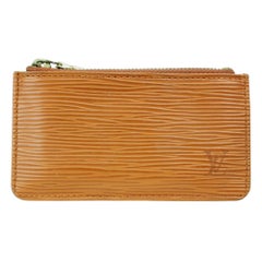 Vintage Louis Vuitton Brown Key Pouch Pochette Epi Cles Coin Purse M63803 872851
