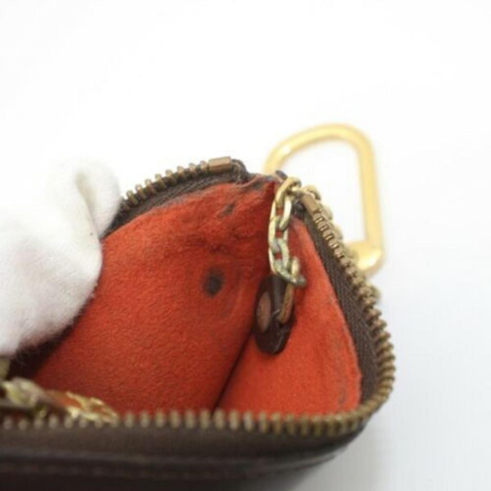 Louis Vuitton Brown Key Pouch Pochette Impossible Ultra Rare 1st Damier Ebene For Sale 5