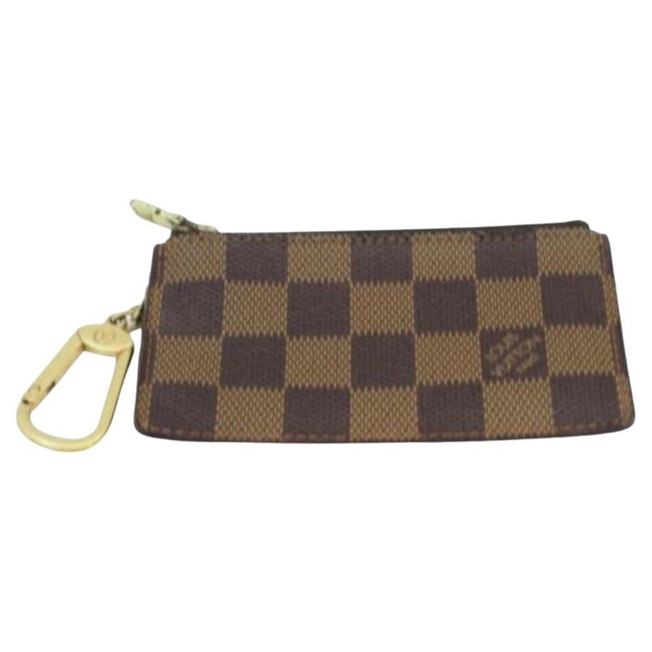 Louis Vuitton Brown Key Pouch Pochette Impossible Ultra Rare 1st Damier Ebene