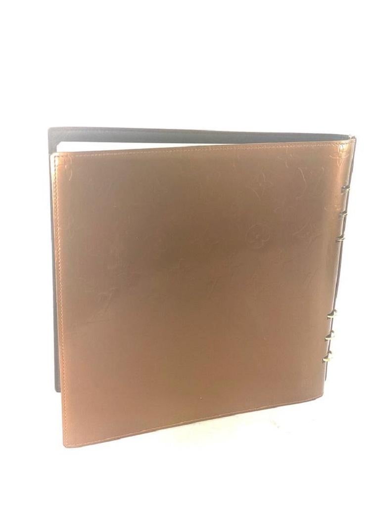 Louis Vuitton Brown Large Vanlady Journal Sketch Monogram Vernis Copper Bronze N For Sale 2